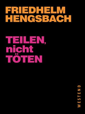 cover image of Teilen, nicht töten!